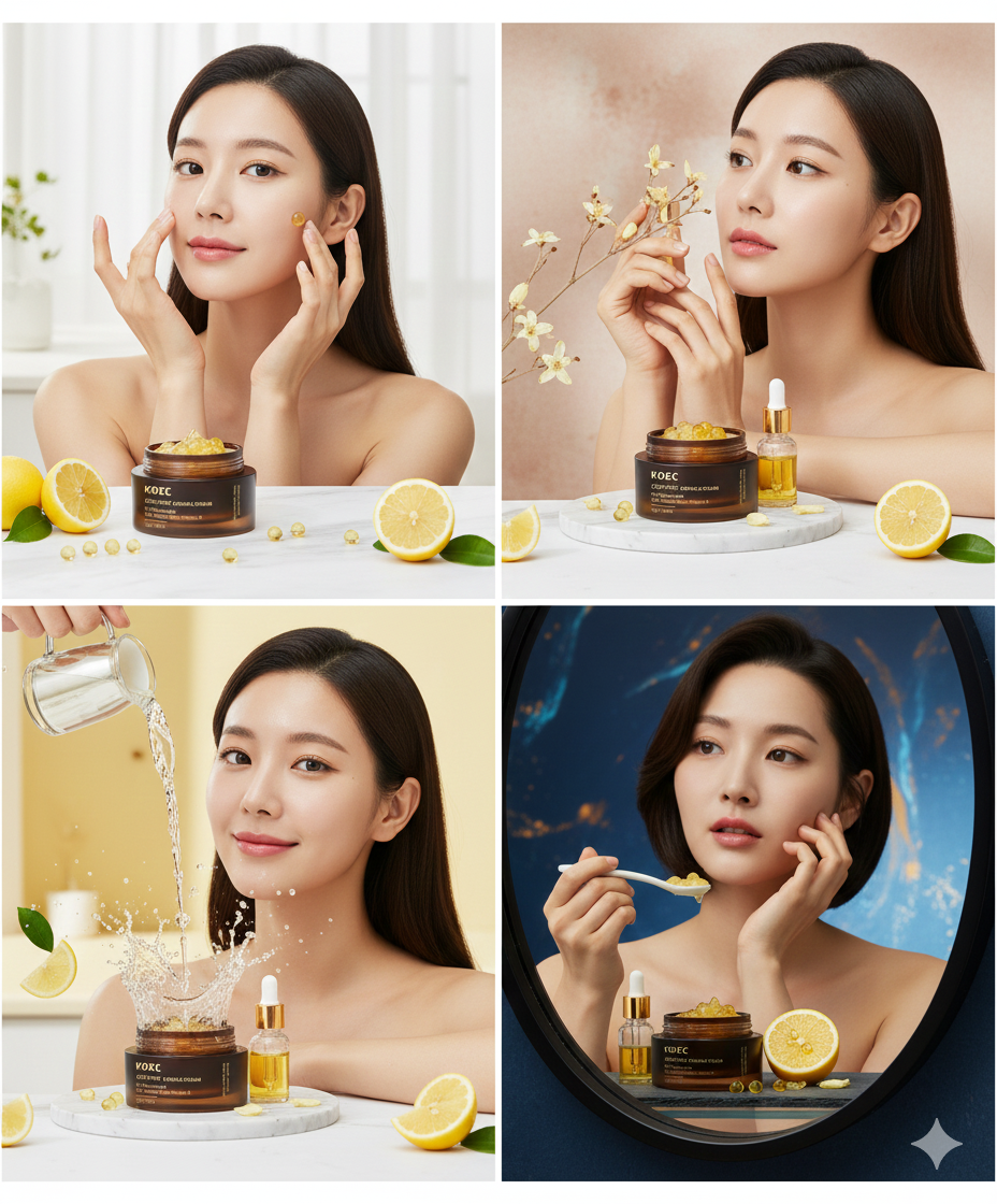 Crème Anti-Rides K-Beauty Coréenne - Collagène Vitamine C Premium 50ml