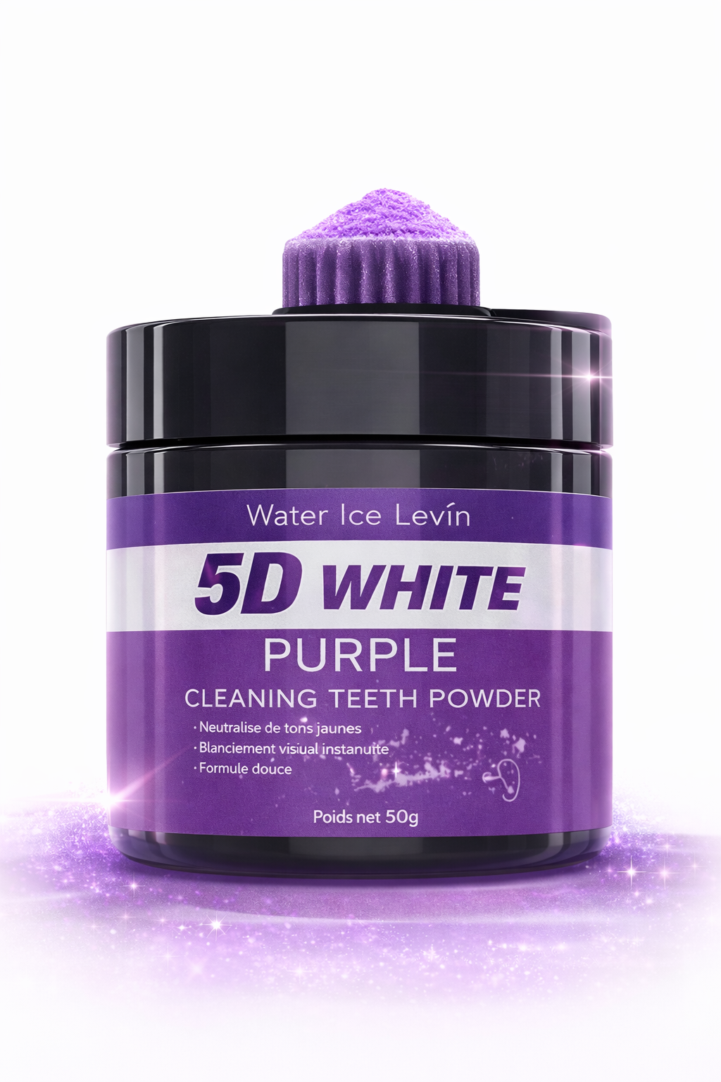 Poudre Blanchissante Dents Sans Sulfate - Blanchiment Naturel 5 Jours 50g