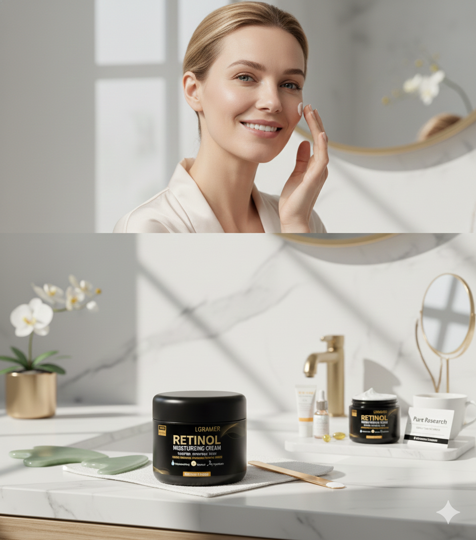 Crème Hydratante Rétinol Homme - Anti-Rides & Anti-Âge