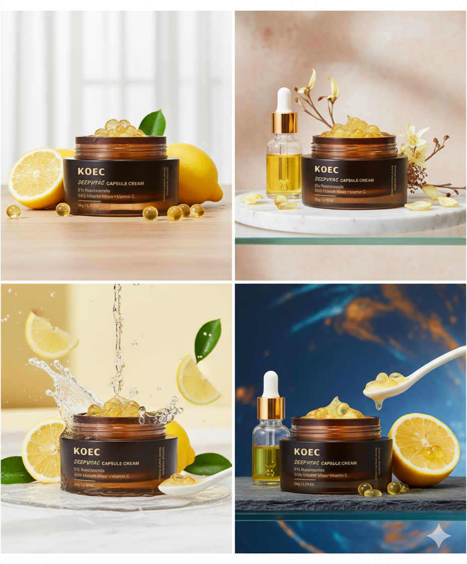 KOEC DEEPVITAC™ Crème Capsules Rénovatrice à la Vitamine C & Niacinamide - 50g