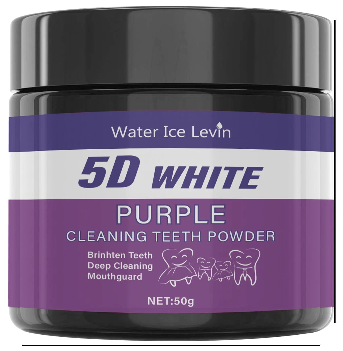 Poudre Blanchissante Dents Sans Sulfate - Blanchiment Naturel 5 Jours 50g