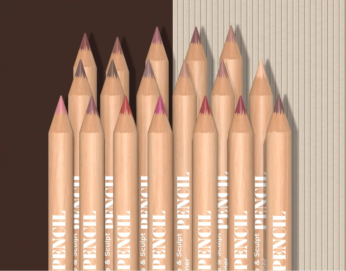 Set 6 Crayons Lèvres Mat Professionnel - Ultra-Fin Waterproof Teintes Mixtes