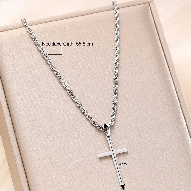 Nouveau collier pendentif croix