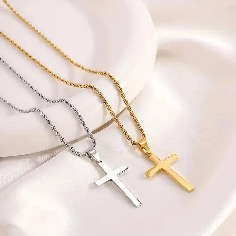 Nouveau collier pendentif croix