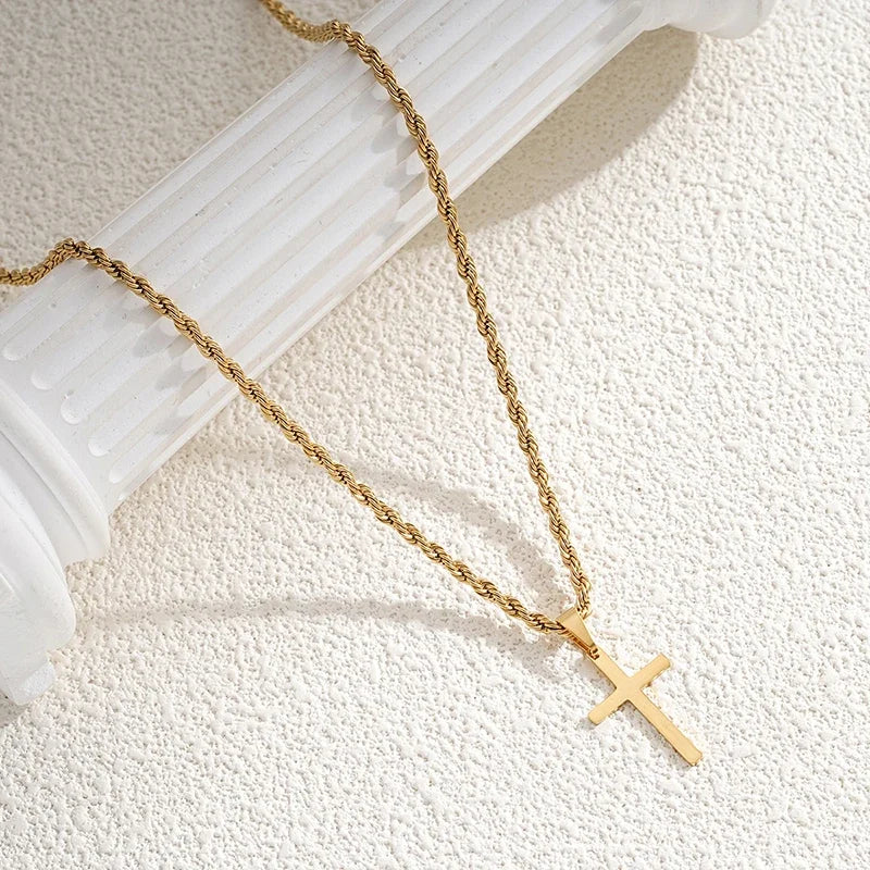 Nouveau collier pendentif croix
