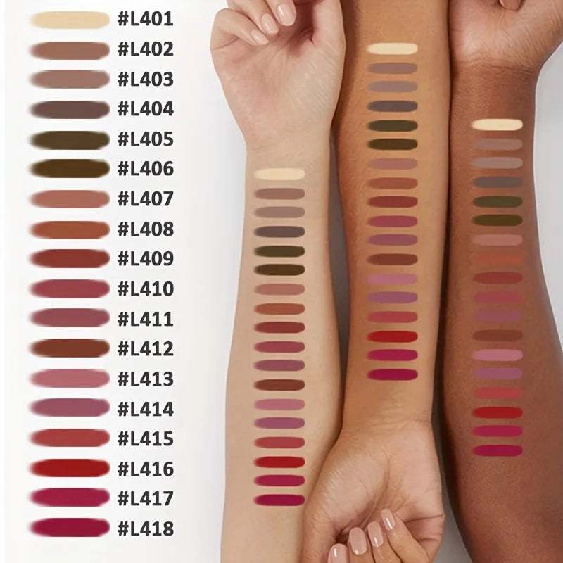 Set 6 Crayons Contour Lèvres Mat Velours - Longue Tenue Waterproof Nude