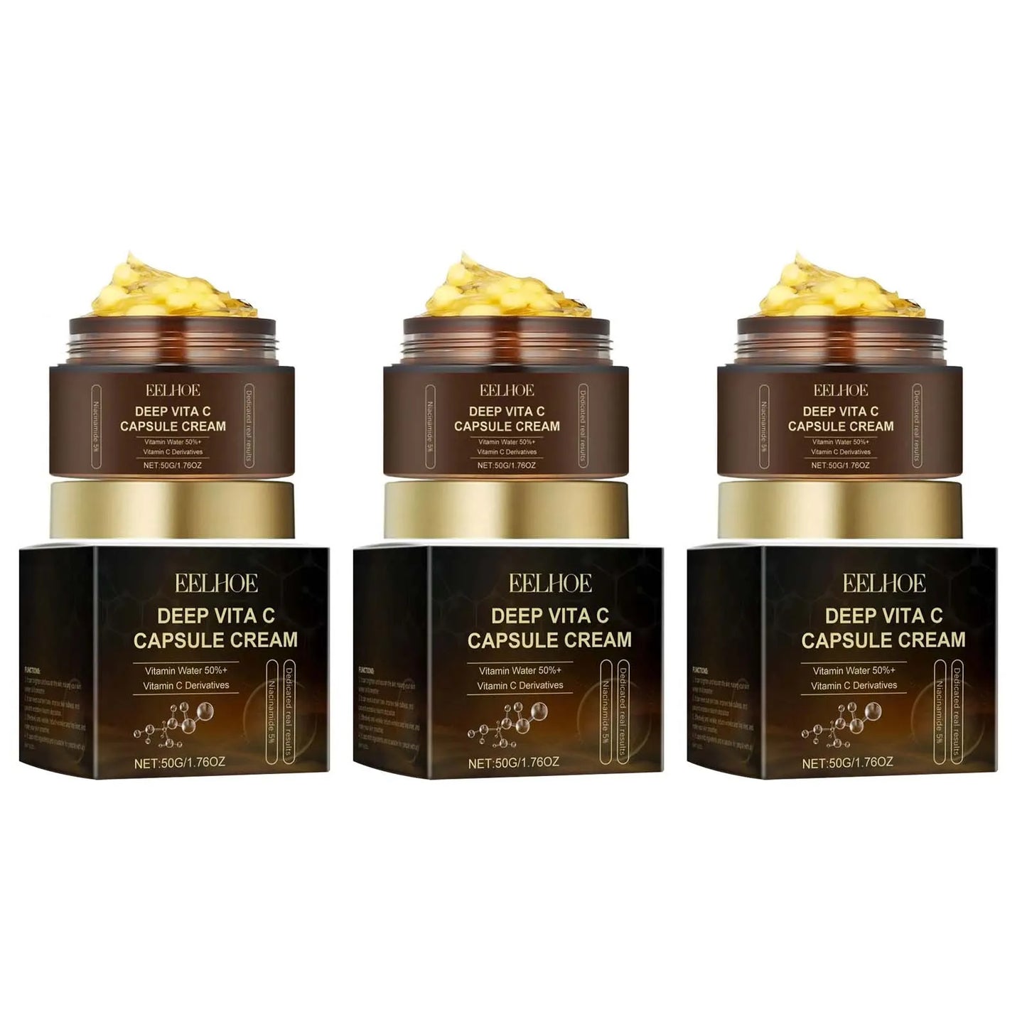 Crème Capsules Vitamine C - Éclat & Hydratation 50g