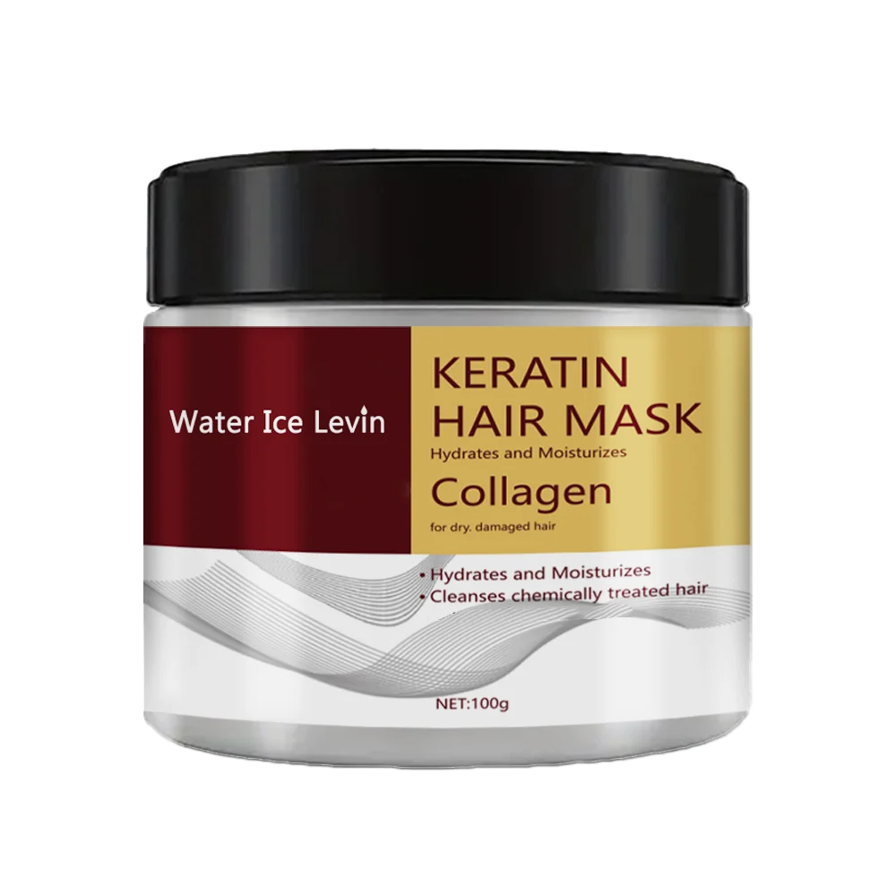 Masque Capillaire Réparateur - Kératine Collagène Cheveux Abîmés 100g