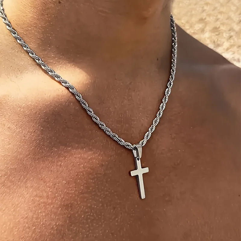 Nouveau collier pendentif croix