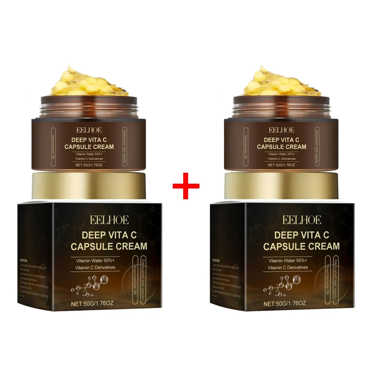 Crème Capsules Vitamine C - Éclat & Hydratation 50g