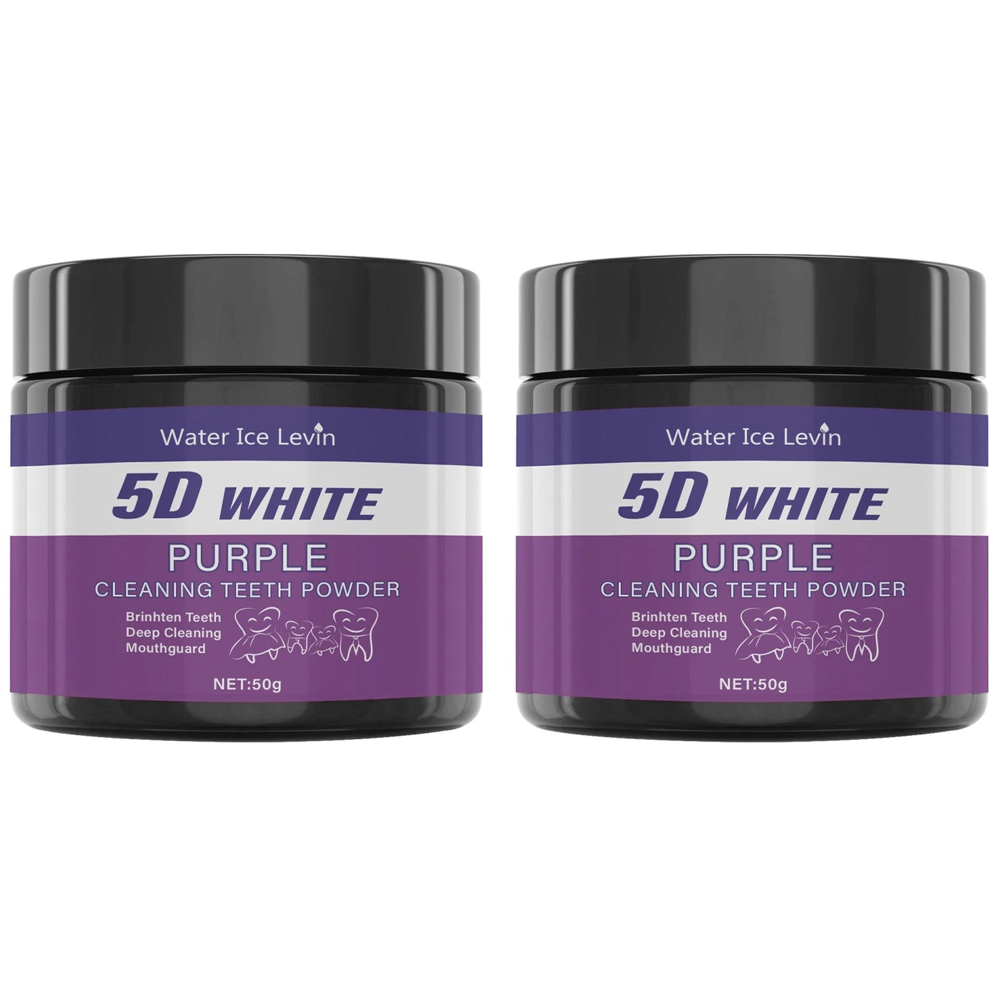 Poudre Blanchissante Dents Sans Sulfate - Blanchiment Naturel 5 Jours 50g