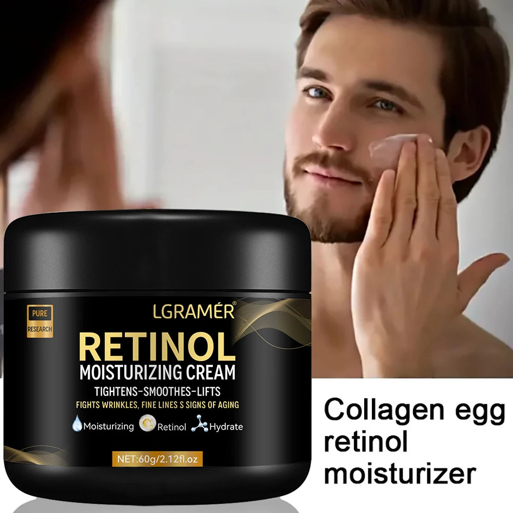Crème Hydratante Rétinol Homme - Anti-Rides & Anti-Âge