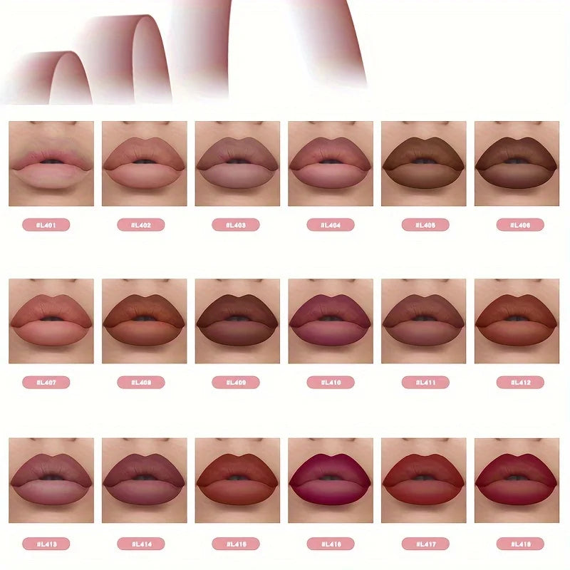 Set 6 Crayons Contour Lèvres Mat Velours - Longue Tenue Waterproof Nude