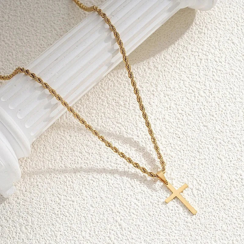 Nouveau collier pendentif croix