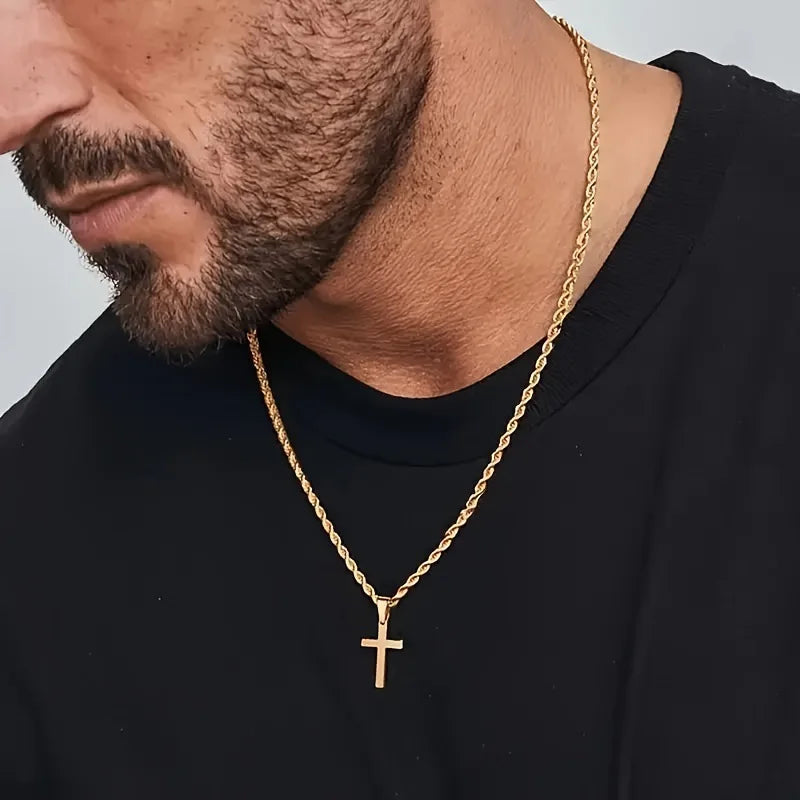 Nouveau collier pendentif croix