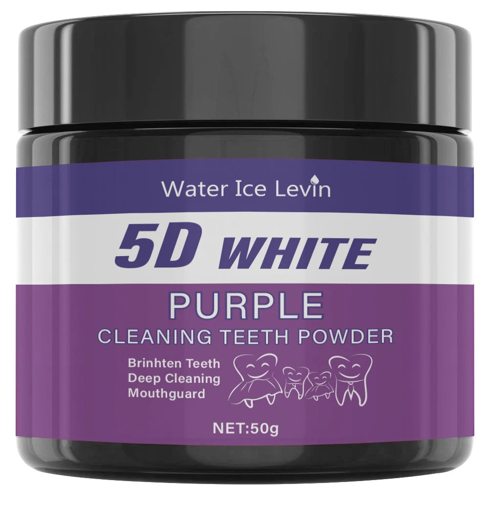 Poudre Blanchissante Dents Sans Sulfate - Blanchiment Naturel 5 Jours 50g