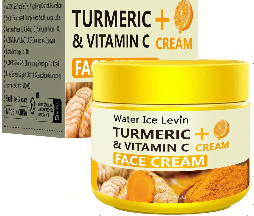 Crème anti-âge hydratante au curcuma et à la vitamine C