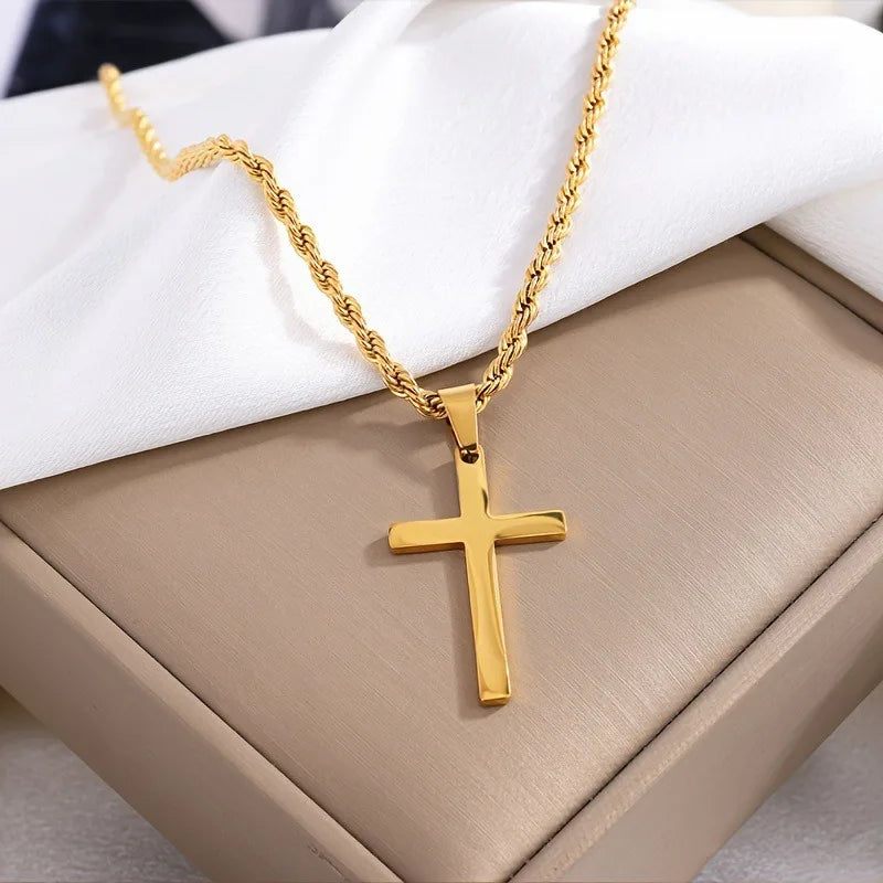 Nouveau collier pendentif croix