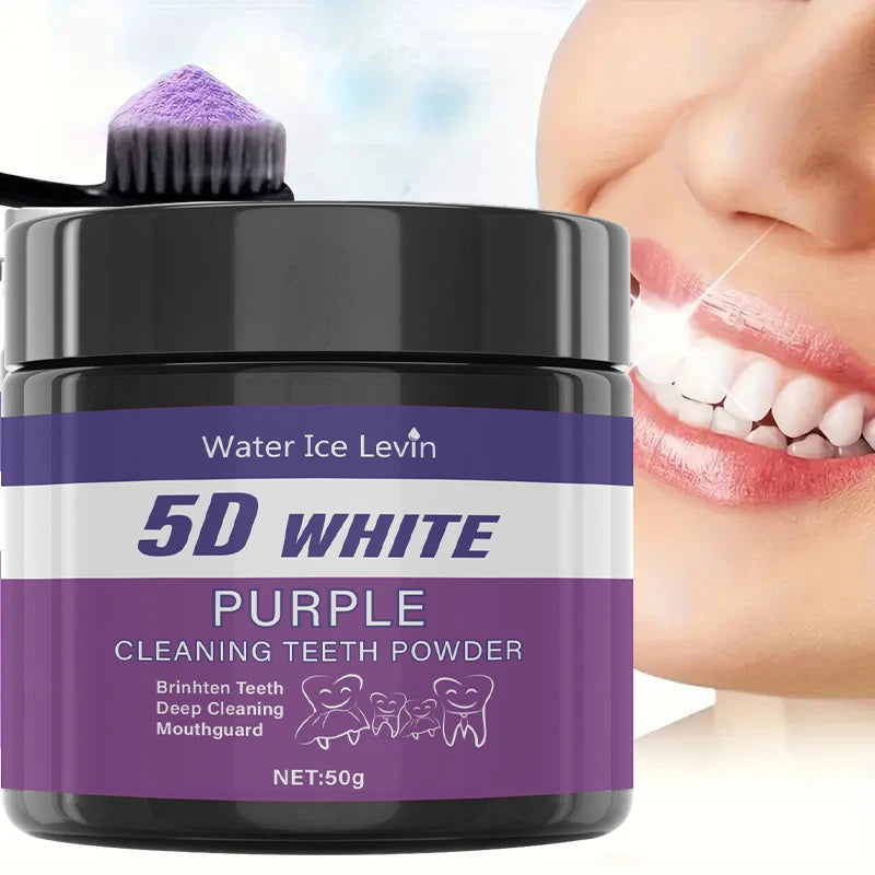 Poudre Blanchissante Dents Sans Sulfate - Blanchiment Naturel 5 Jours 50g