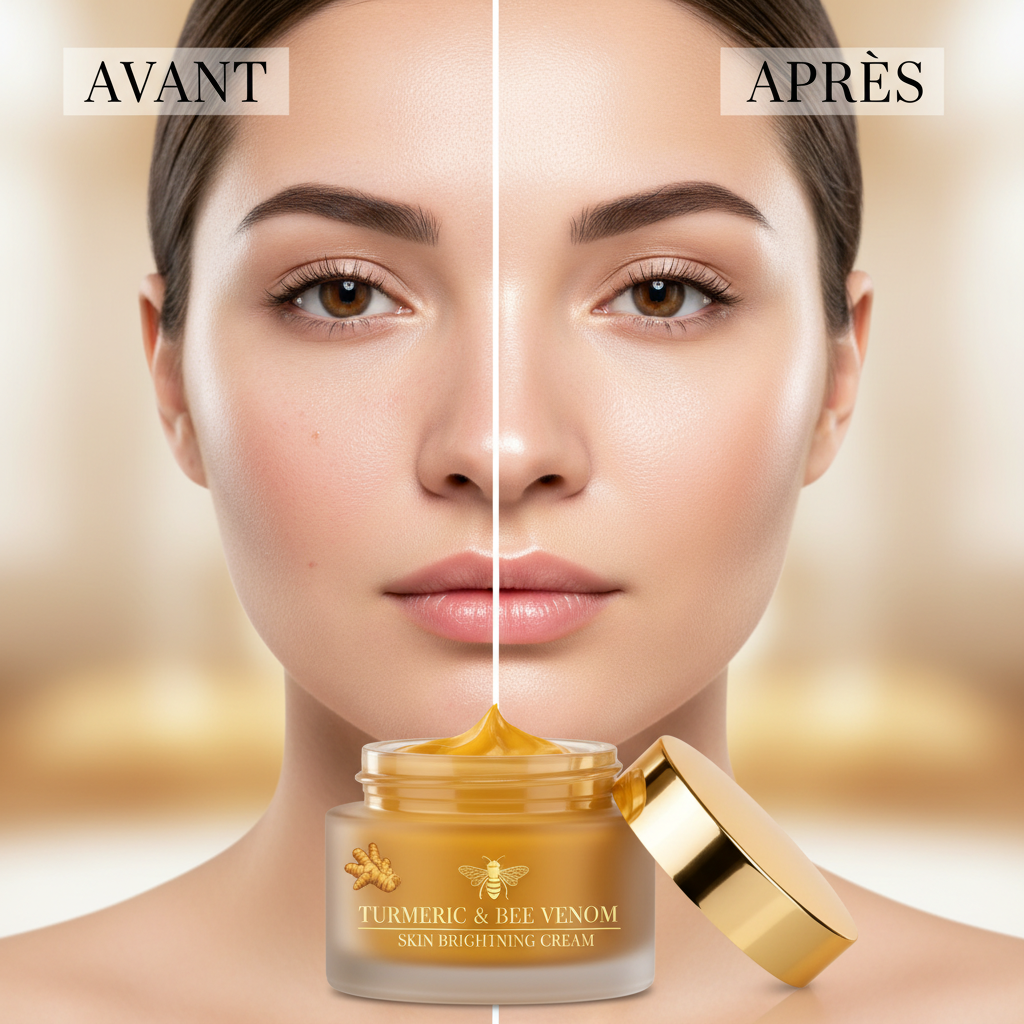 Crème anti-âge hydratante au curcuma et à la vitamine C