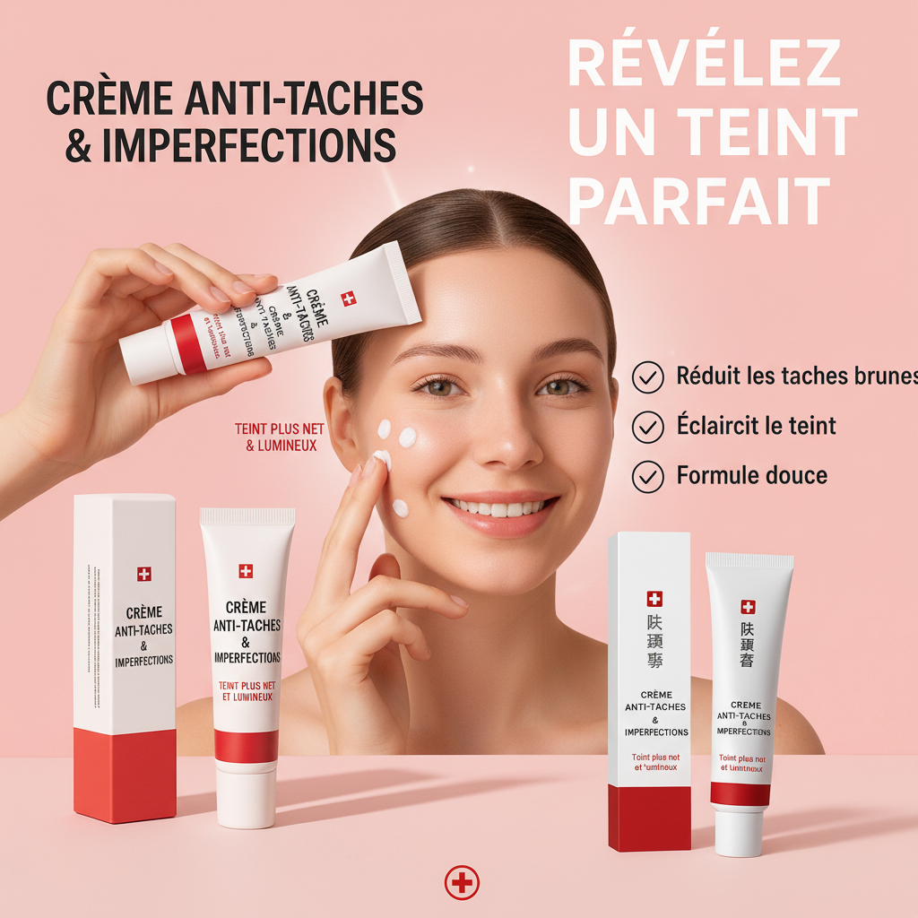 Crème Anti-Taches & Imperfections – Soin Unifiant pour un Teint Plus Net et Lumineux