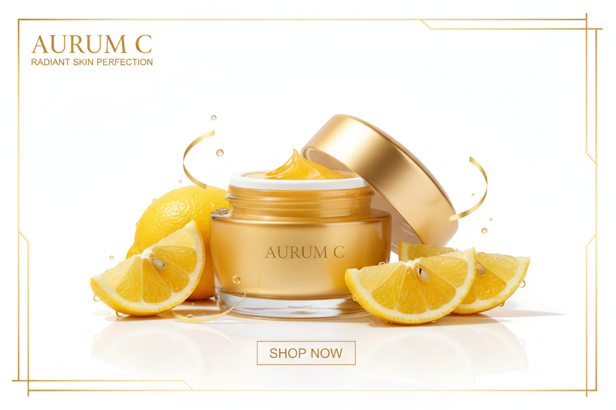 Bannière héro - Vitamine C dorée