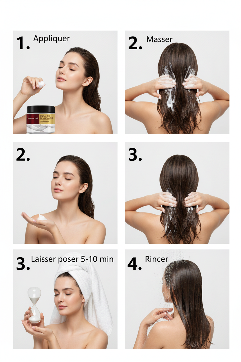 Instructions application masque