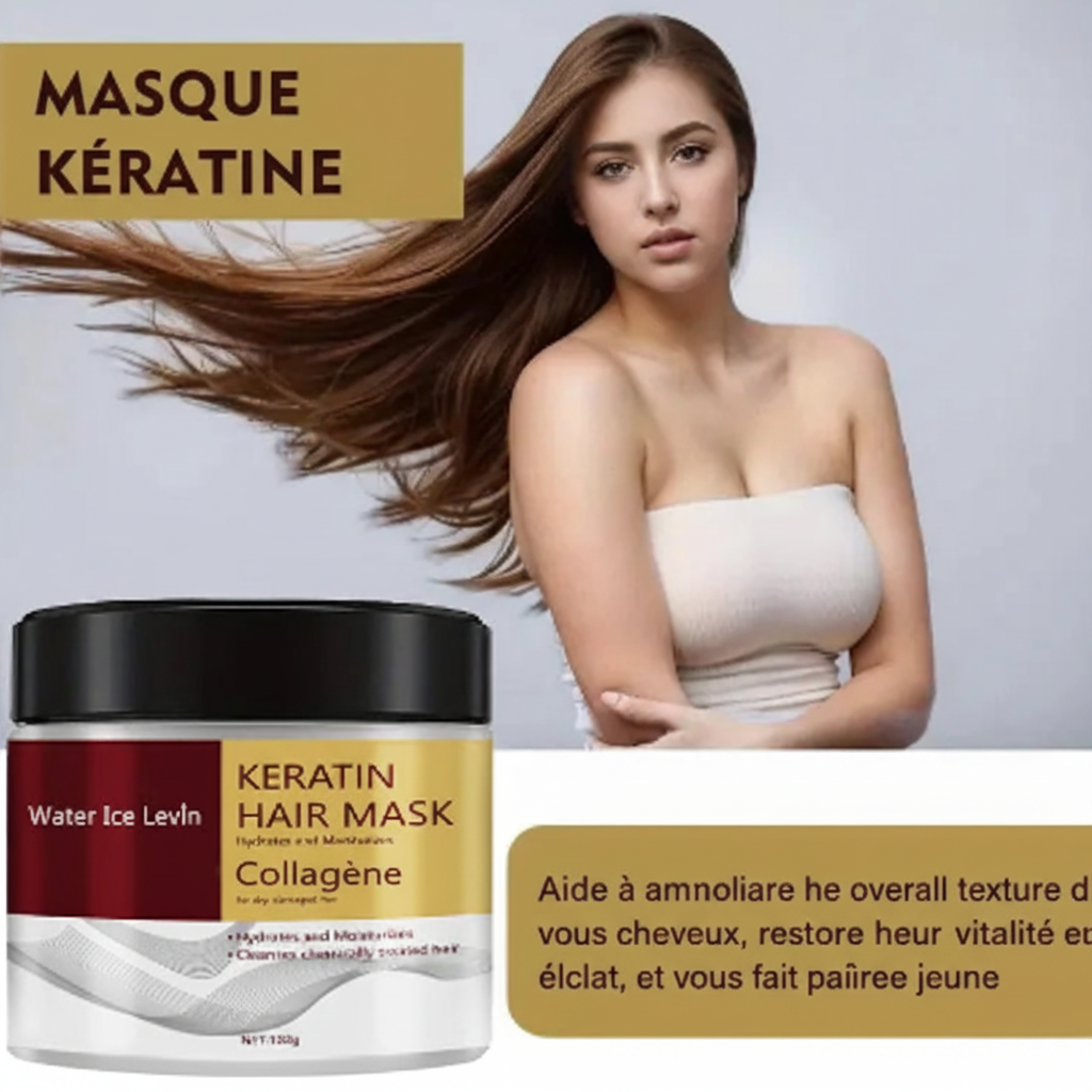 Masque capillaire kératine - Visuel marketing
