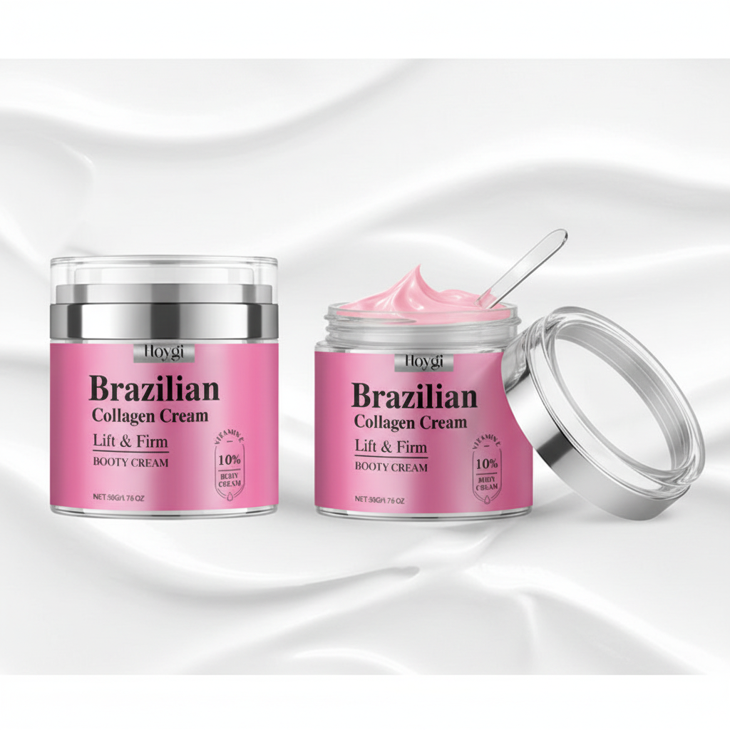 Pot Brazilian Collagen - Ouvert avec texture crème