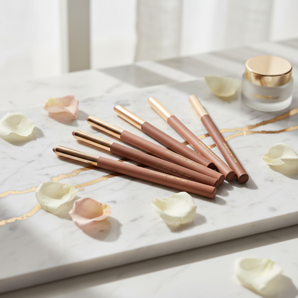 Crayon Contour Lèvres Mat Professionnel - Texture Velours Longue Tenue