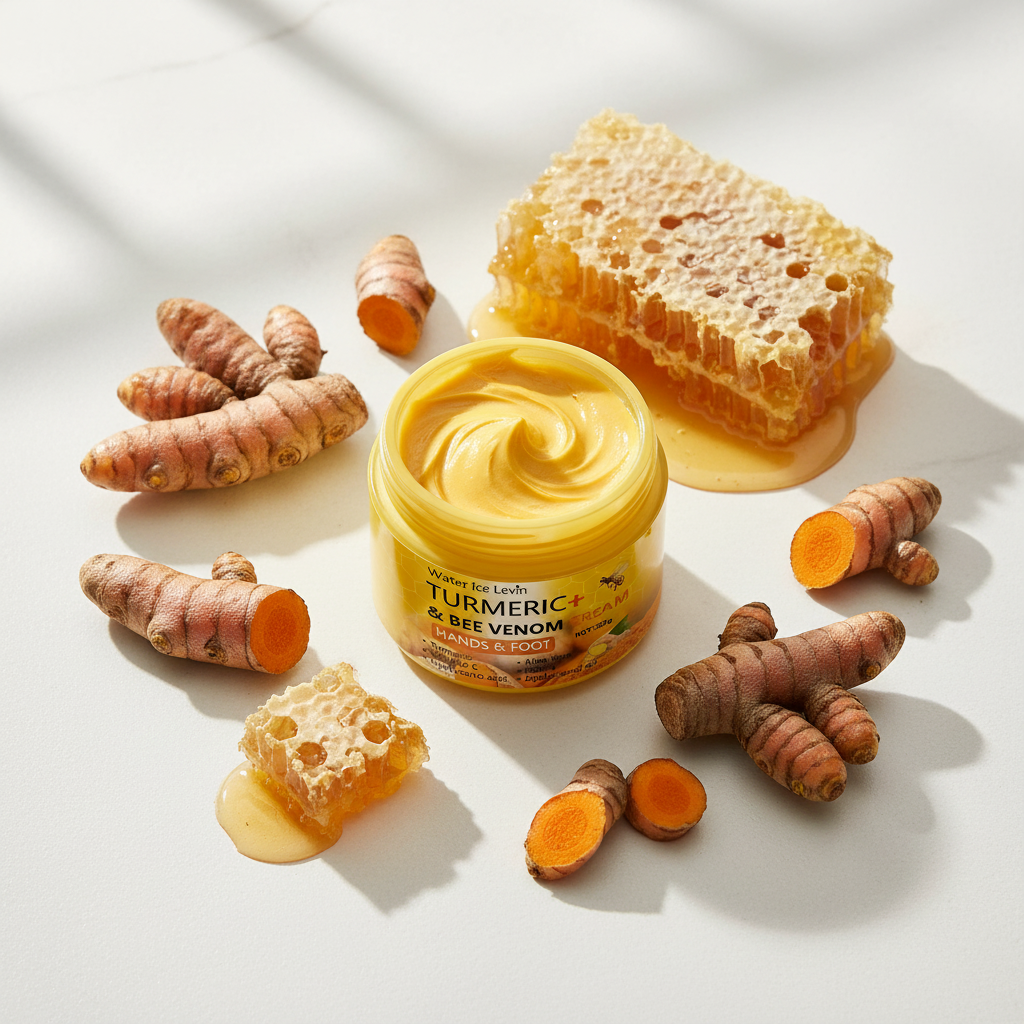 Crème mains & pieds Curcuma & Venin d’abeille- Hommes et Femmes