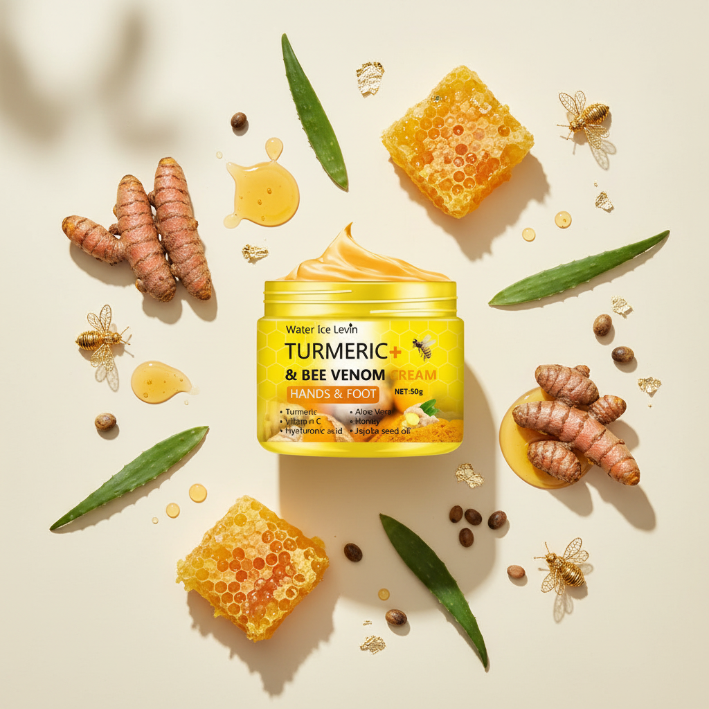 Crème anti-âge hydratante au curcuma et à la vitamine C